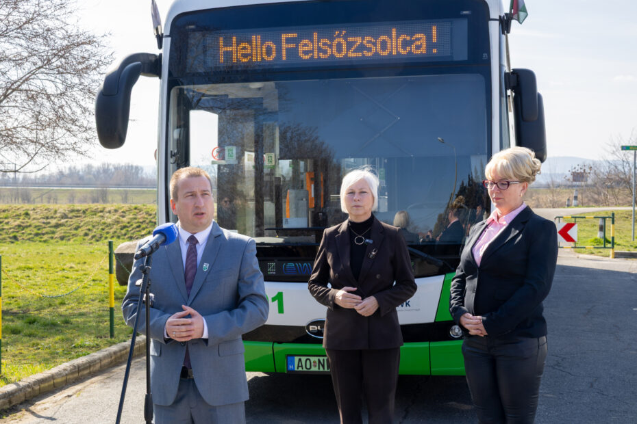 Zöld Busz Program Felsőzsolcán is – Elektromos járművekkel zöldítik a közlekedést