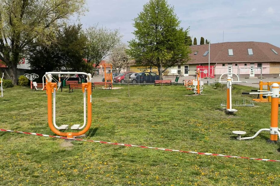 Felújítási munkálatokat végeznek a kondiparkban