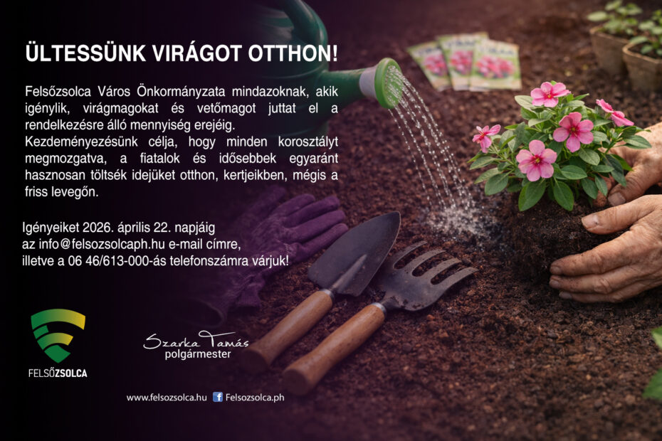 Ültessünk virágot! – Igénylejen vetőmagot Ön is!