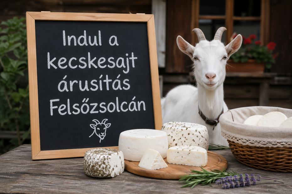 Indul a kecskesajt árusítás Felsőzsolcán