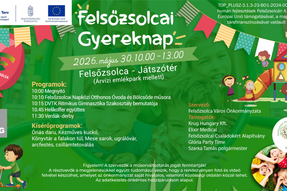 Gyereknapi kavalkád lesz Felsőzsolcán