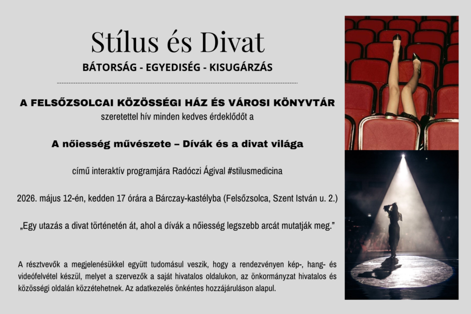 Stílus és divat – Bátorság, egyediség, kisugárzás!