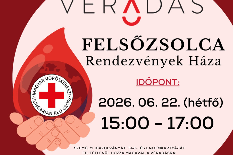 Véradás júniusban Felsőzsolcán