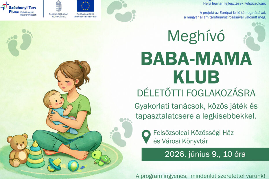 Baba-Mama Klub foglalkozás júniusban a kastélyban