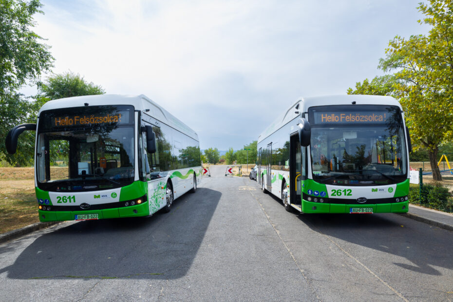 Megérkeztek Felsőzsolcára az új BYD elektromos autóbuszok