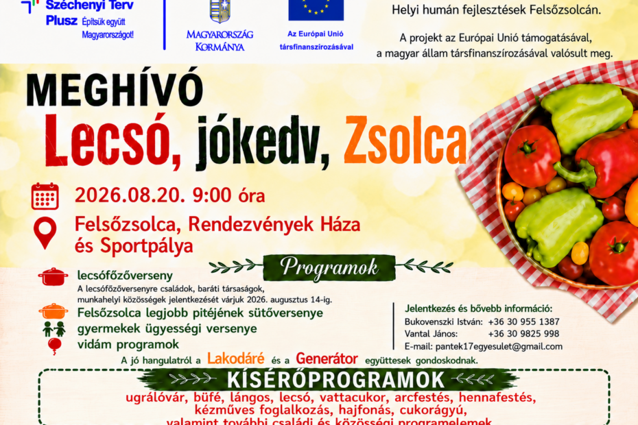 Itt senki nem marad éhes! – Lecsófőzésre és pite sütő versenyre várják a jelentkezőket!