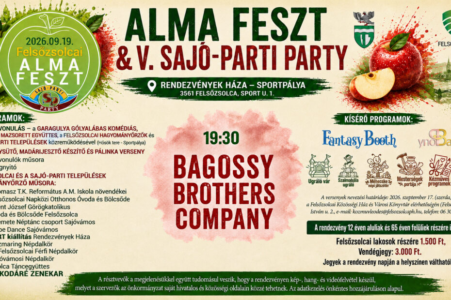 Alma Feszt és V. Sajó-parti Party Felsőzsolcán