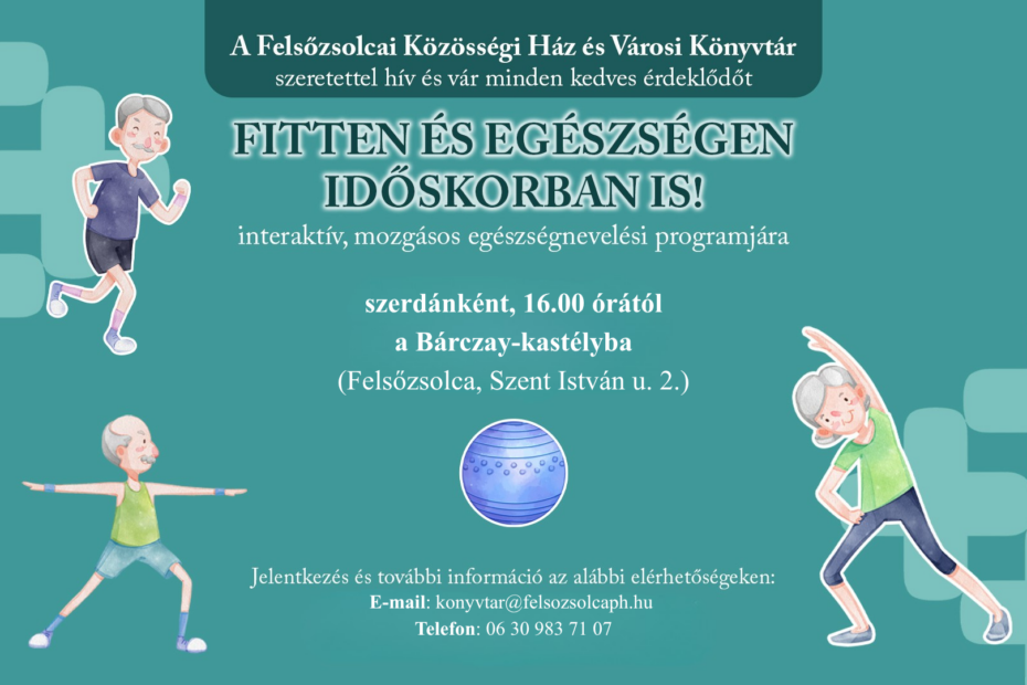 Új időpontban folytatódik a Fitten és egészségesen időskorban is!